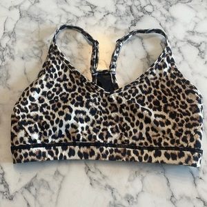 Zyia cheetah print sports bra